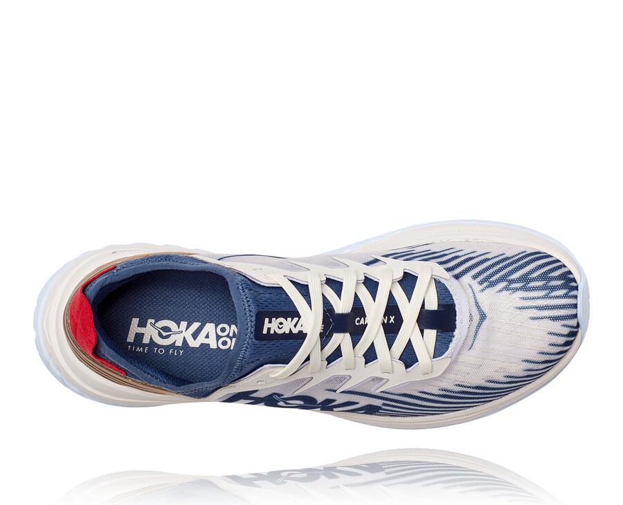 Zapatillas Running Hoka One One Mujer - Carbon X-Spe - Blancas/Azules - XGI463129